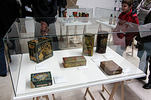 Packages of some products at yugo exhibition