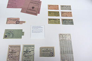Rationing coupons 1945-1950, yugo exhibition 
